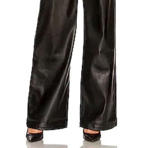 WeWoreWhat Women's Vegan Leather High Rise Dad Jeans Black Size 29 - Picture 3 of 6